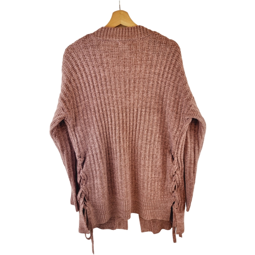 Altar'd State Pink Ribbed Cardigan - Picture 6 of 9